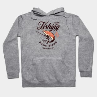 Bodie Island, NC Fishing Summer Vacation Hoodie